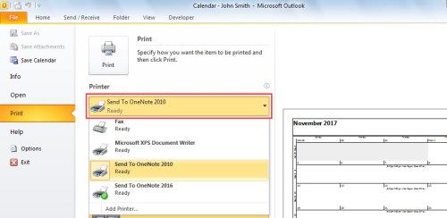 Convert Outlook Calendar to PDF